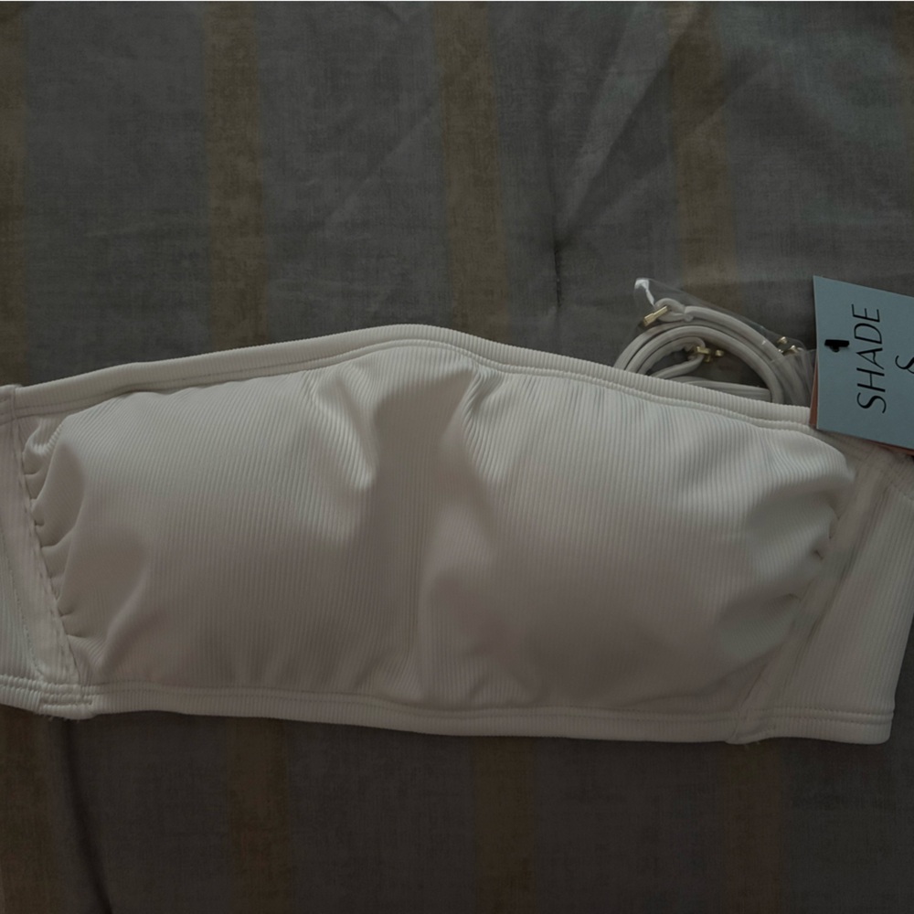 Shade & Shore White Bikini Top